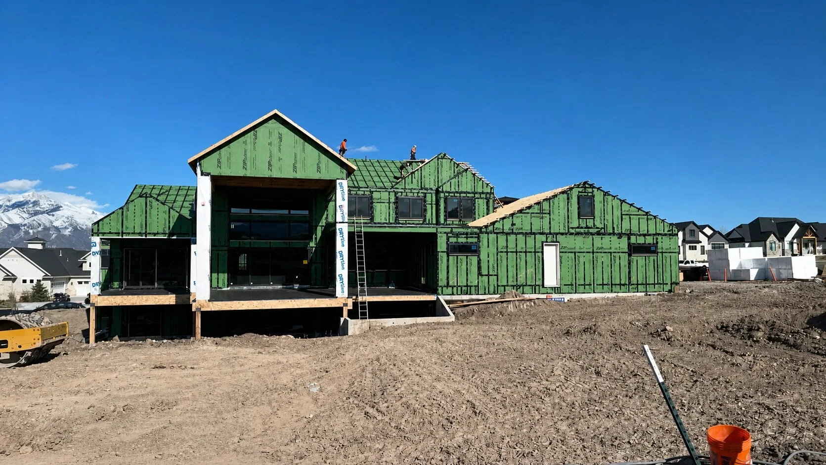 Bluffdale passive-house framing project completed by JMO Custom Construction