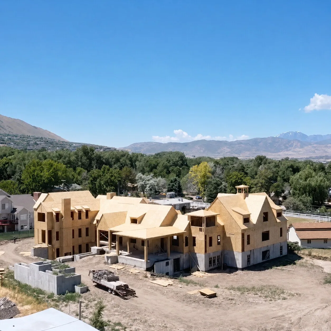 Jackson Custom Residence framed by JMO Custom Construction