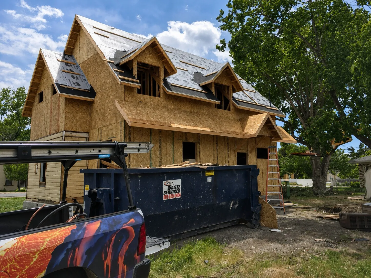 Rooflines and dormers taking shape during the Lighthouse Remodel